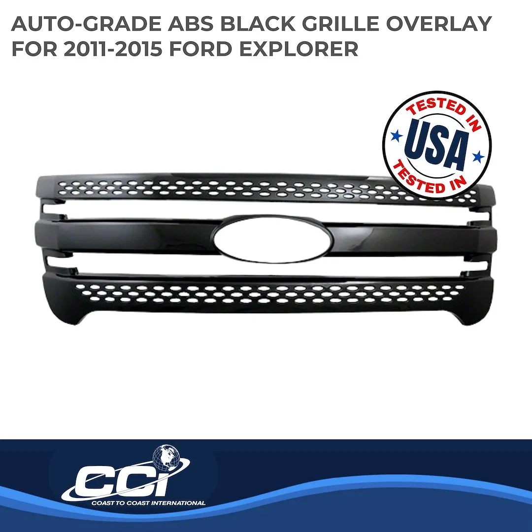 IWCGI91BLK – COAST2COAST Grille Insert, Overlay Horizontal Bar/ Mesh Style 1 Piece With Emblem Cutou - view 2